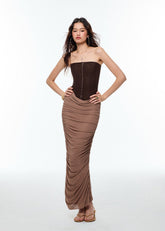 Pu Inspired Dreamy Long dress image 3